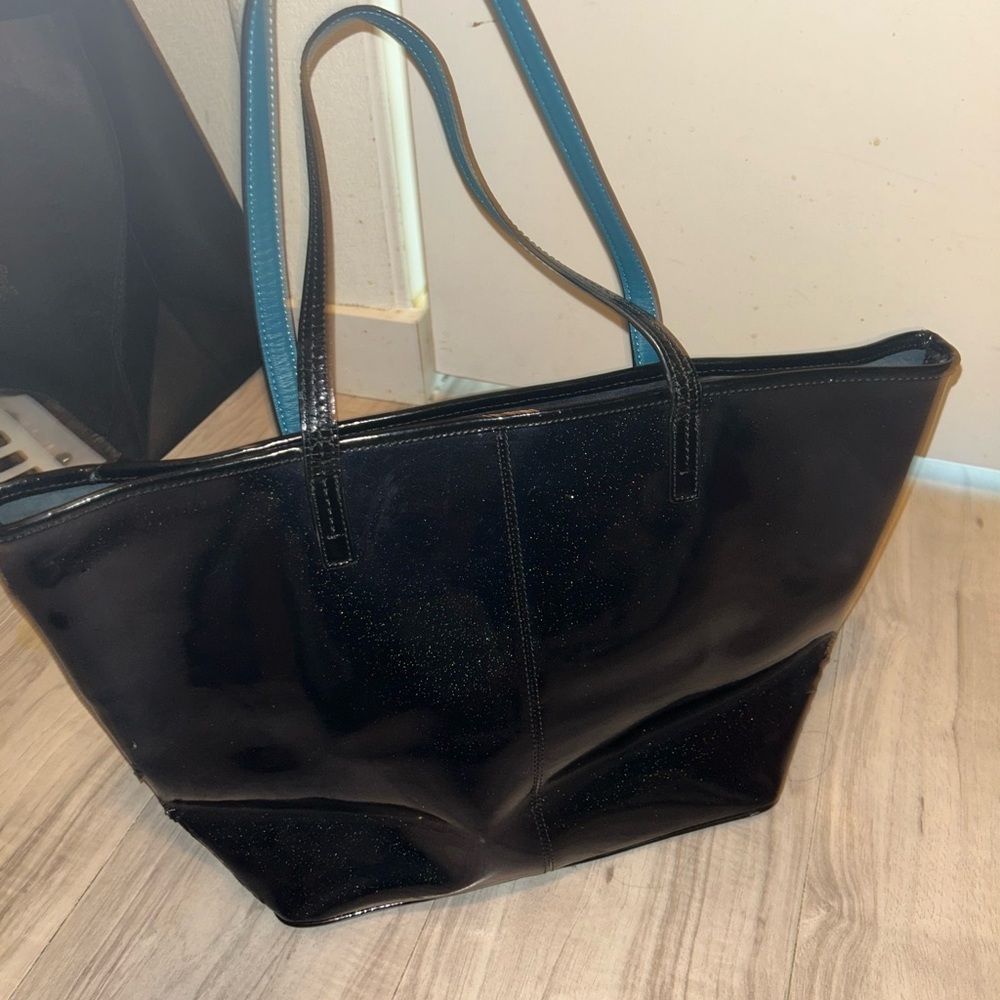 Coach Blue and Black Tote Bag - - Picture 2 of 7